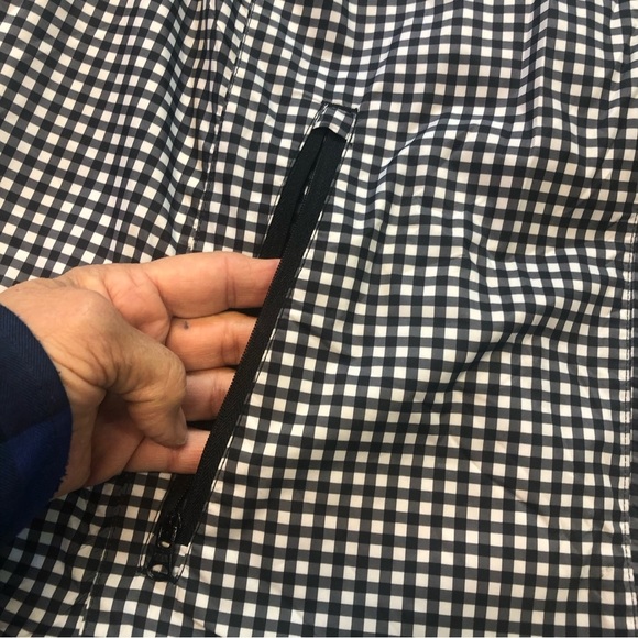 Talbots Women’s Vest Quilted Check Velcro Zip Closure Front Zip Pockets Sporty - Picture 4 of 9